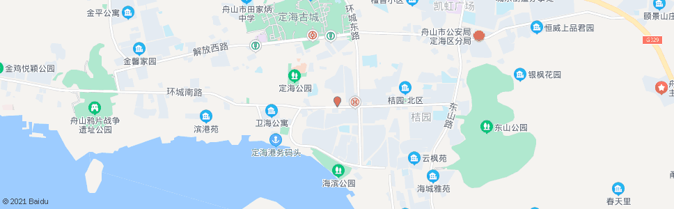 舟山金海饭店_公交站地图_舟山公交_妙搜公交查询2024